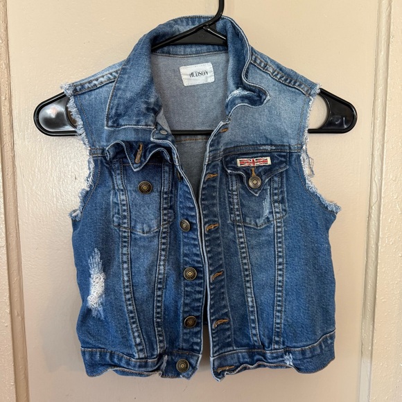 Hudson Vest Girl’s M Blue Denim Vest Western Country Core - Picture 9 of 9